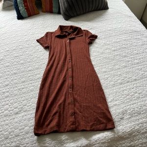 collared mini dress